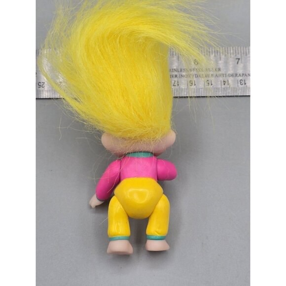 1991 Vintage Applause Magic Baby Troll Dolls-Lot Of 3-Jointed & Poseable - Picture 3 of 12